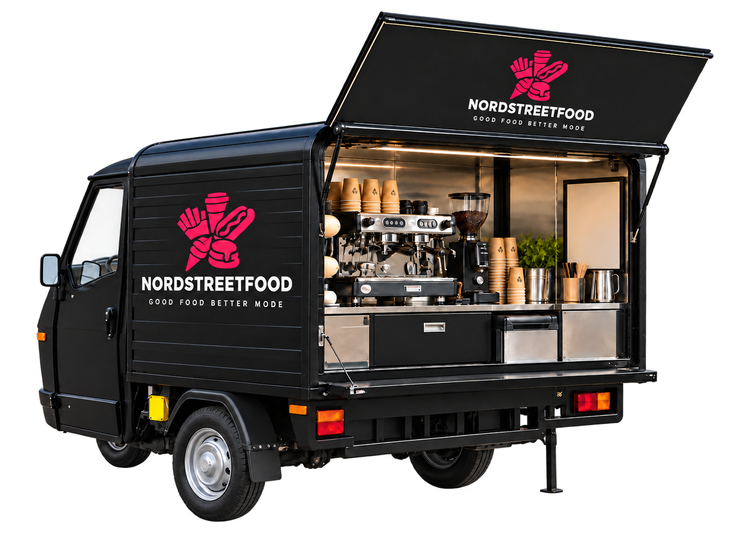Sort kaffetruck